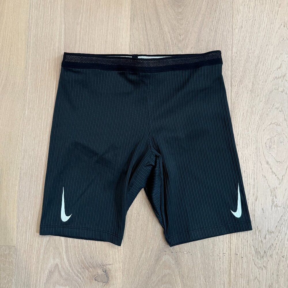 Nike Dri-Fit ADV Aeroswift Running Half-Tights, Men's medium, black